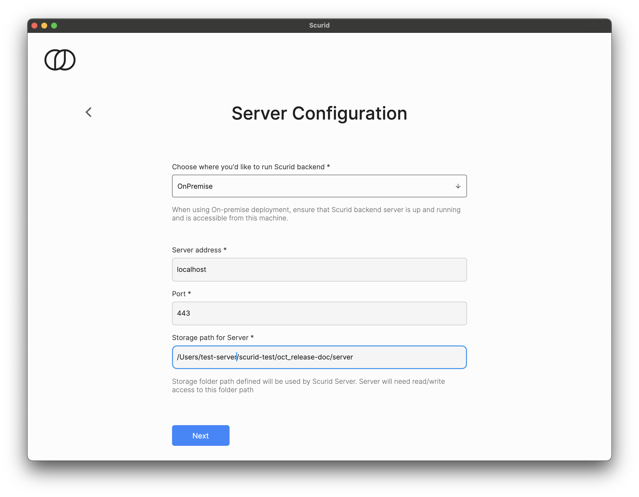 Server Configuration